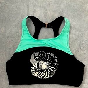 ROXY sport seashell bikini top